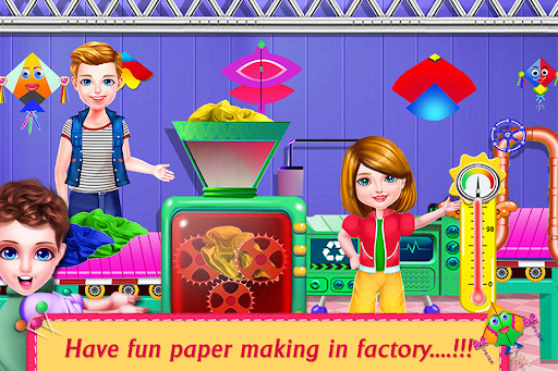 Kids Kites Maker Factory Games ekran görüntüsü