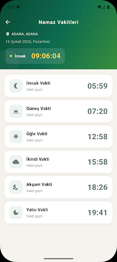 Dualar ve Sureler : Ezan Vakti ekran görüntüsü