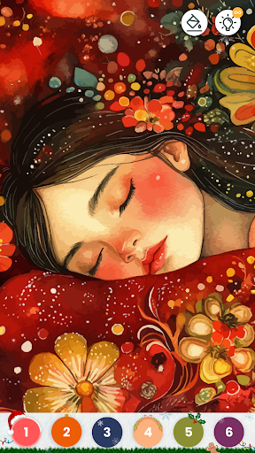 Oil Painting Coloring Book ekran görüntüsü