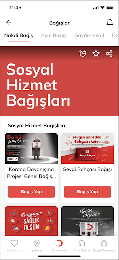 Türk Kızılay Mobil ekran görüntüsü