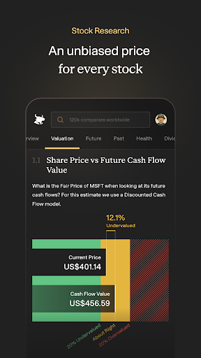 Simply Wall St ekran görüntüsü