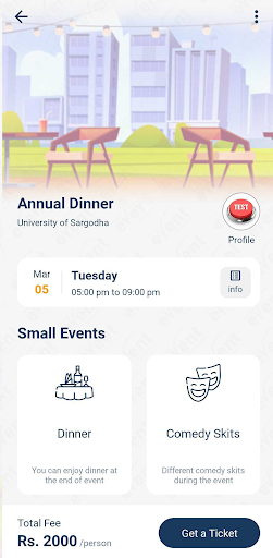 CSIT Event Management ekran görüntüsü