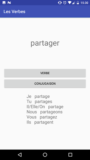 Verb Conjugation in French ekran görüntüsü