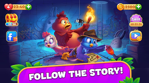 Brave Birds: Match 3 Puzzle ekran görüntüsü