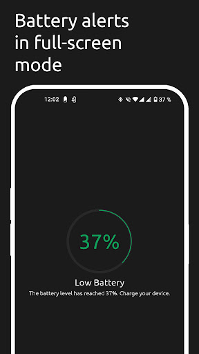Battery Sound: Notification ekran görüntüsü