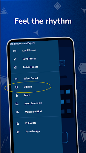 Tap Metronome: hassas metronom ekran görüntüsü