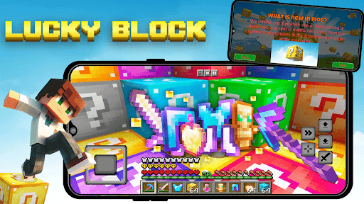 Mod Lucky Block for Minecraft ekran görüntüsü