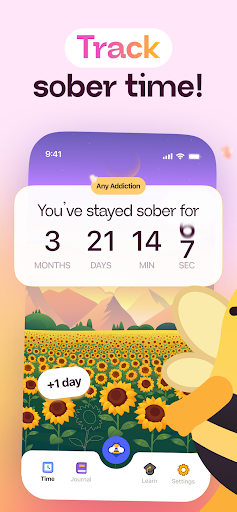 Sober Day Counter - Sunflower ekran görüntüsü