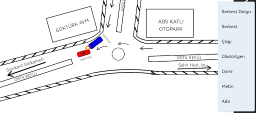 Kaza Kroki ve Tespit Tutanağı ekran görüntüsü