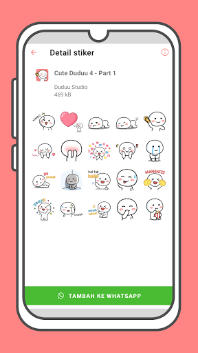 Cute Duduu Stickers Collection ekran görüntüsü