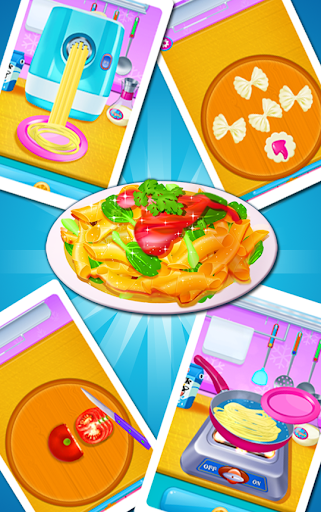 Cooking Pasta In Kitchen ekran görüntüsü