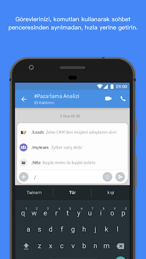 Zoho Cliq - Takım Sohbeti ekran görüntüsü