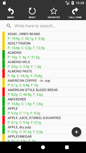 Zone Diet Pro ekran görüntüsü