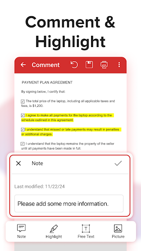 MobiPDF: PDF Editor & Scanner ekran görüntüsü