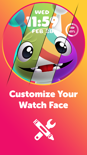 Crayola Pets Watch Face ekran görüntüsü