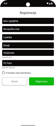Fitnes centar - Fit Park ekran görüntüsü