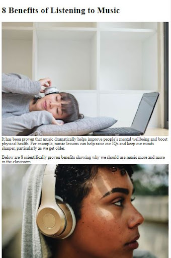 How to Listen to Music ekran görüntüsü