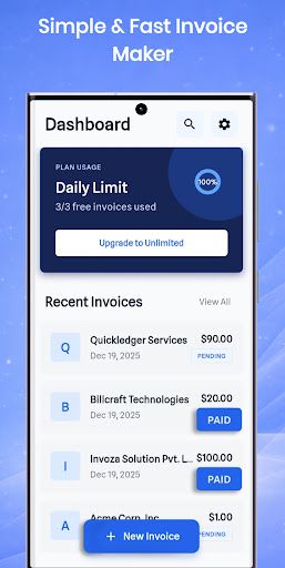 Invoice & Bill Generator App ekran görüntüsü
