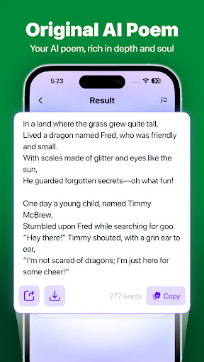 AI Poem Generator: Story AI ekran görüntüsü