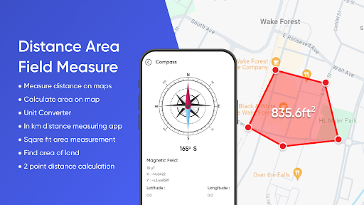 Distance & Land Area Measure ekran görüntüsü