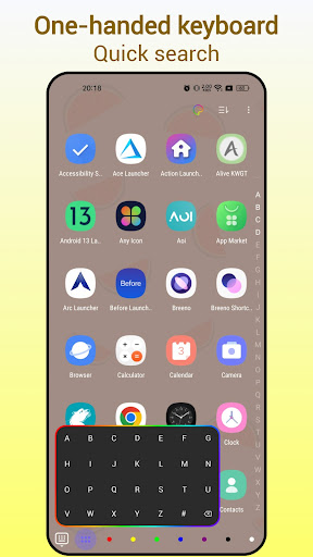 Handy Launcher:Onehanded,Smart ekran görüntüsü