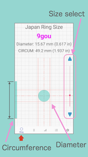 Ring Sizer for Japan. ekran görüntüsü