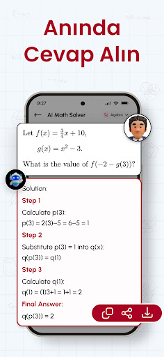 Matematik Soru Çözücü Kamera ekran görüntüsü