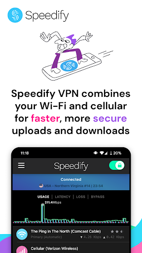 Speedify: Unbreakable VPN ekran görüntüsü