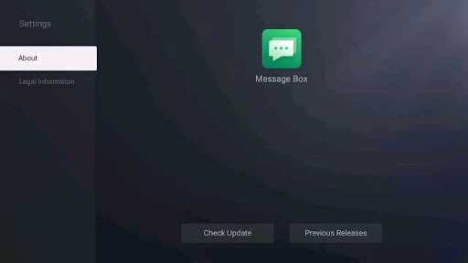 Message Box ekran görüntüsü