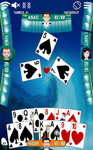 Golden Card Games Tarneeb Trix ekran görüntüsü