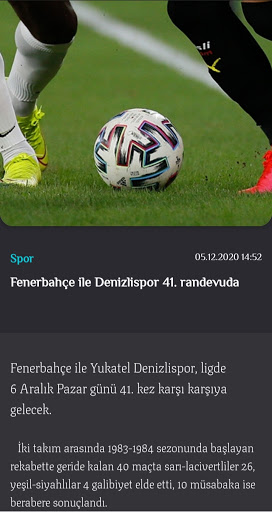 Sondakika Spor ekran görüntüsü