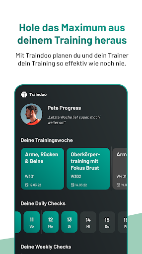 Traindoo - Klienten App ekran görüntüsü
