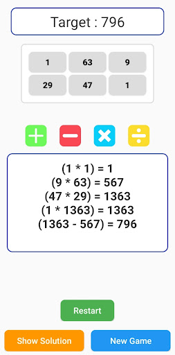 Number Challenge - Math Game ekran görüntüsü