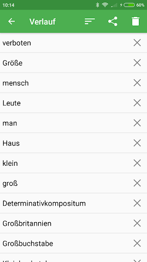 Deutsch Wörterbuch ekran görüntüsü