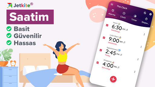 Saatim: Çalar Saat - Alarm ekran görüntüsü