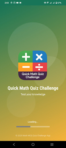 Quick Math Quiz Challenge ekran görüntüsü