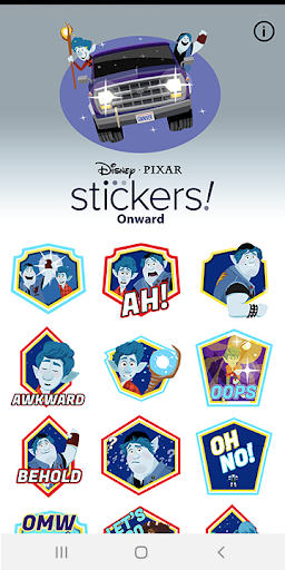 Pixar Stickers: Onward ekran görüntüsü