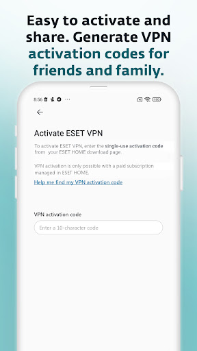 ESET VPN ekran görüntüsü