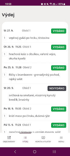 Strava.cz ekran görüntüsü