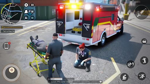 Ambulance Driving Rescue Games ekran görüntüsü
