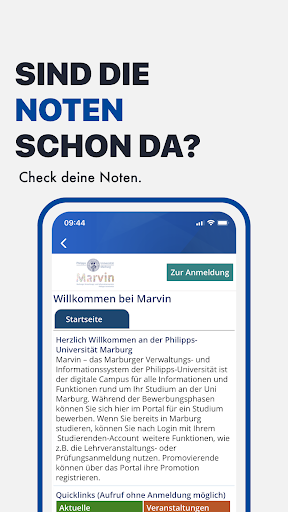 Uni Marburg ekran görüntüsü