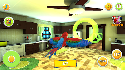 Parrot Simulator: Pet World 3D ekran görüntüsü