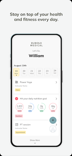 Bubolo Medical Trainerize ekran görüntüsü