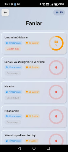 DYP imtahan - Avto imtahan ekran görüntüsü