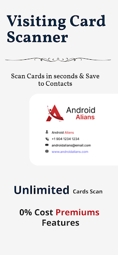 Visiting Card Scanner ekran görüntüsü