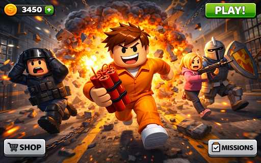 Obby Prison Escape: Obby Run ekran görüntüsü