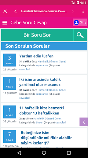 Hafta Hafta Gebelik Takibi ekran görüntüsü