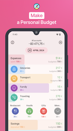 1Money: harcama takibi, bütçe ekran görüntüsü