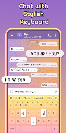 Stylish Keyboard-Fonts & Emoji ekran görüntüsü