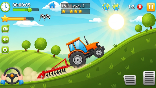 Kids Tractor Uphill Truck Race ekran görüntüsü